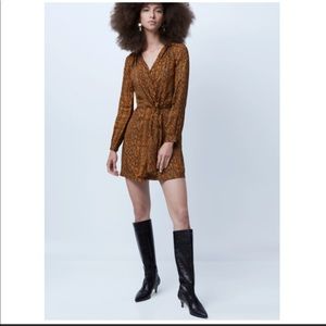 NWT French Connection ERINA DRAPE V NECK DRESS